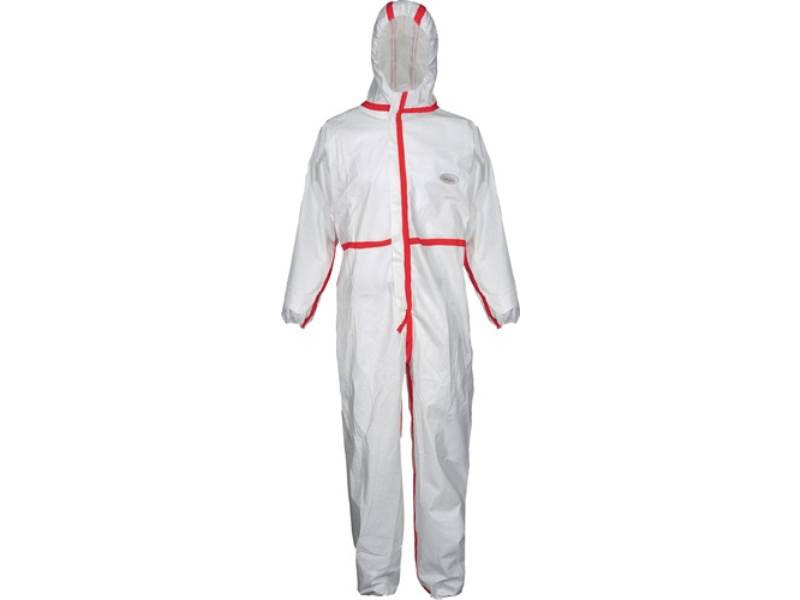 COVERSTAR CS400/XL Schutzoverall CoverStar Plus® Größe XL weiß/rot PSA-Kategorie