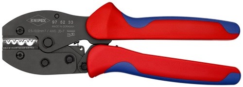 KNIPEX 97 52 33 Crimpzange PreciForce® Länge 220 mm 0,5 - 10 (AWG 20 - 7) mm² 47