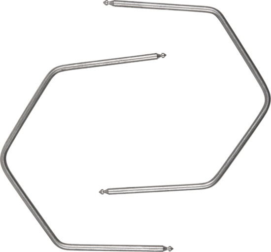 KS Tools 500.1381 Radio und Navigationsgerät Entriegelungswerkzeug Opel, 2-tlg.