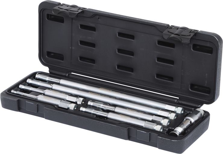 KS Tools 150.6500 Glühkerzen-/Zündkerzen-Gewindeschneidwerkzeug-Satz, 7-tlg.