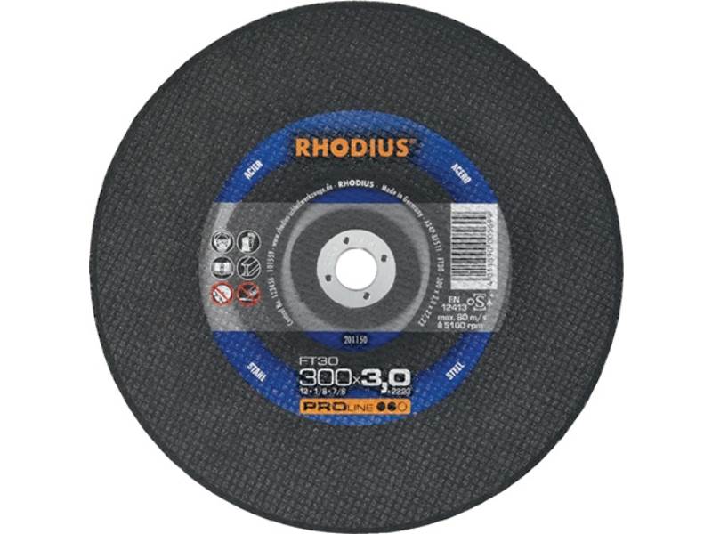 RHODIUS 201187 Trennscheibe FT30 D350x4mm gerade Stahl Bohrung 25,4 mm