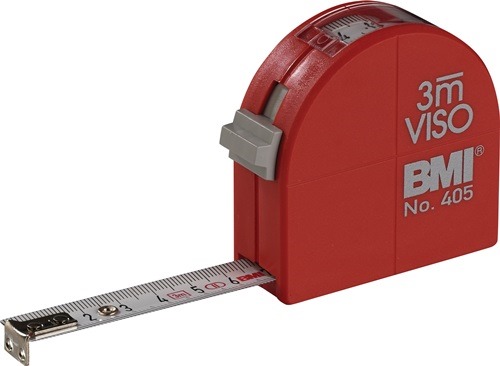 BMI 405341020 Taschenrollbandmaß VISO Länge 3 m Breite 16 mm mm/ mm EG II Polyam