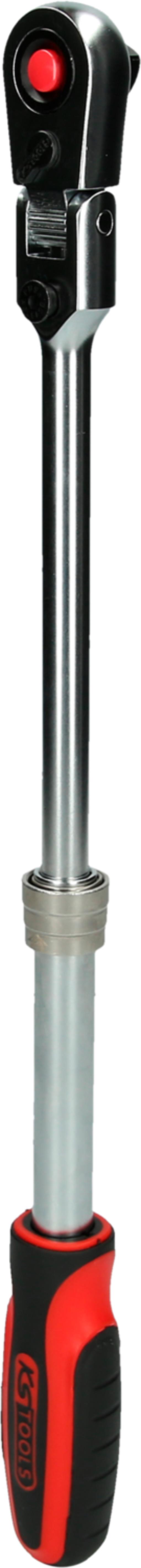 KS TOOLS 914.3820 3/8'' SlimPOWER Teleskop-Gelenk-Umschaltknarre, 72 Zahn