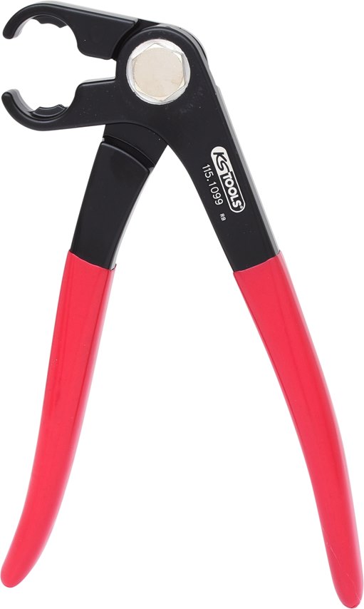 KS Tools 115.1099 Kraftstoffleitungszange, abgewinkelt, 220mm