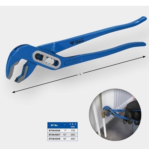 Brilliant Tools  BT064906 Wasserpumpenzange 7'', 175 mm