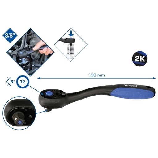 Brilliant Tools  BT021900 3/8'' Umschaltknarre