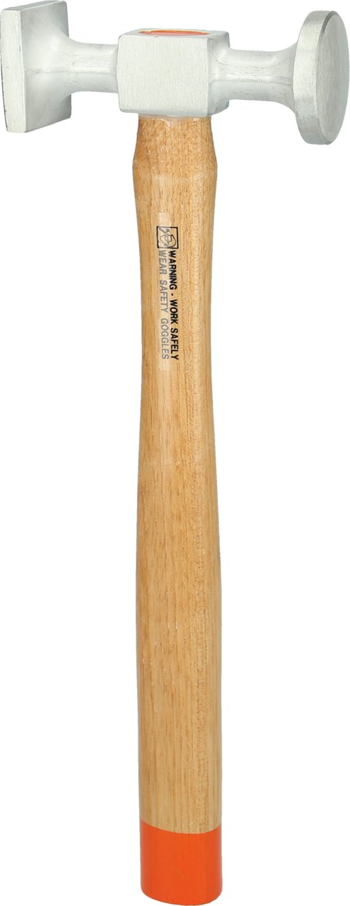 KS Tools 700.1491 Aluminium-Standard-Hammer gewölbter Kopf, rund/eckig