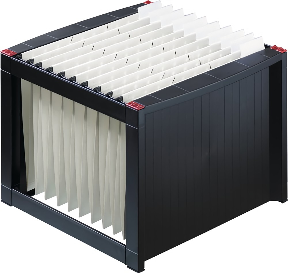HELIT H6110092 Hängeregistraturständer  Kunststoff schwarz H260xB360xT380 mm f.