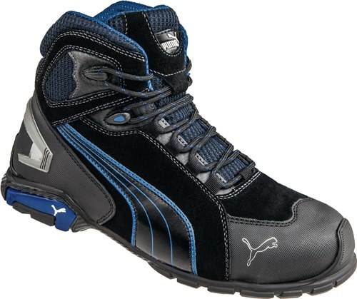 PUMA 632250256000041 Sicherheitsstiefel Rio Black Mid Größe 41 W. 11 schwarz/bla