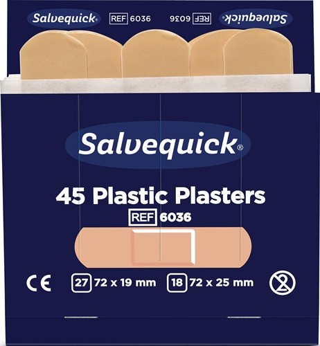 SALVEQUICK 6036 Pflasterstrips Salvequick wasserfest