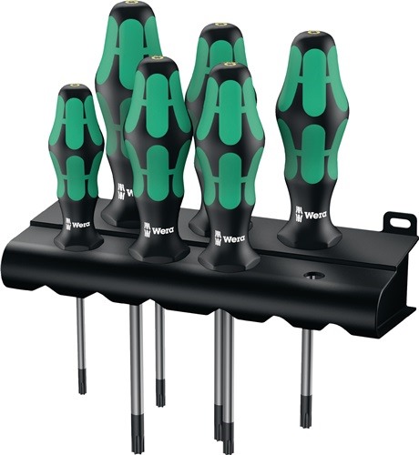 WERA 05028062001 Schraubendreher-Satz 367/6 6-teilig TORX® 2-Komponentengriff Ru