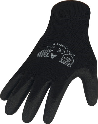ASATEX 3702/10 Handschuhe  Größe 10 schwarz EN 388 PSA-Kategorie II