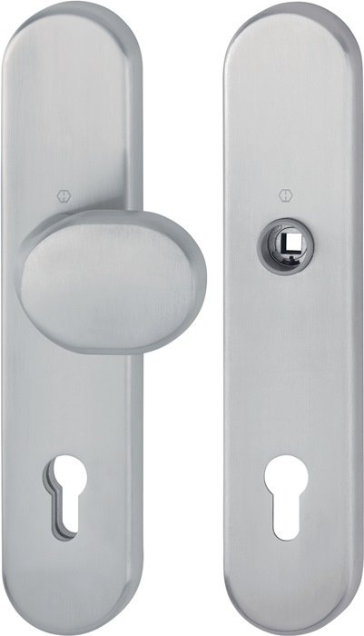 HOPPE 11979987 Schutzgarnitur E86G/3331/3310 Edelstahl F69 92 mm 67-77 mm