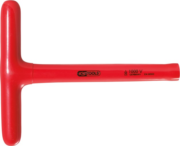 KS Tools 117.1775 T-Griff-Steckschlüssel mit Schutzisolierung, 14x200mm