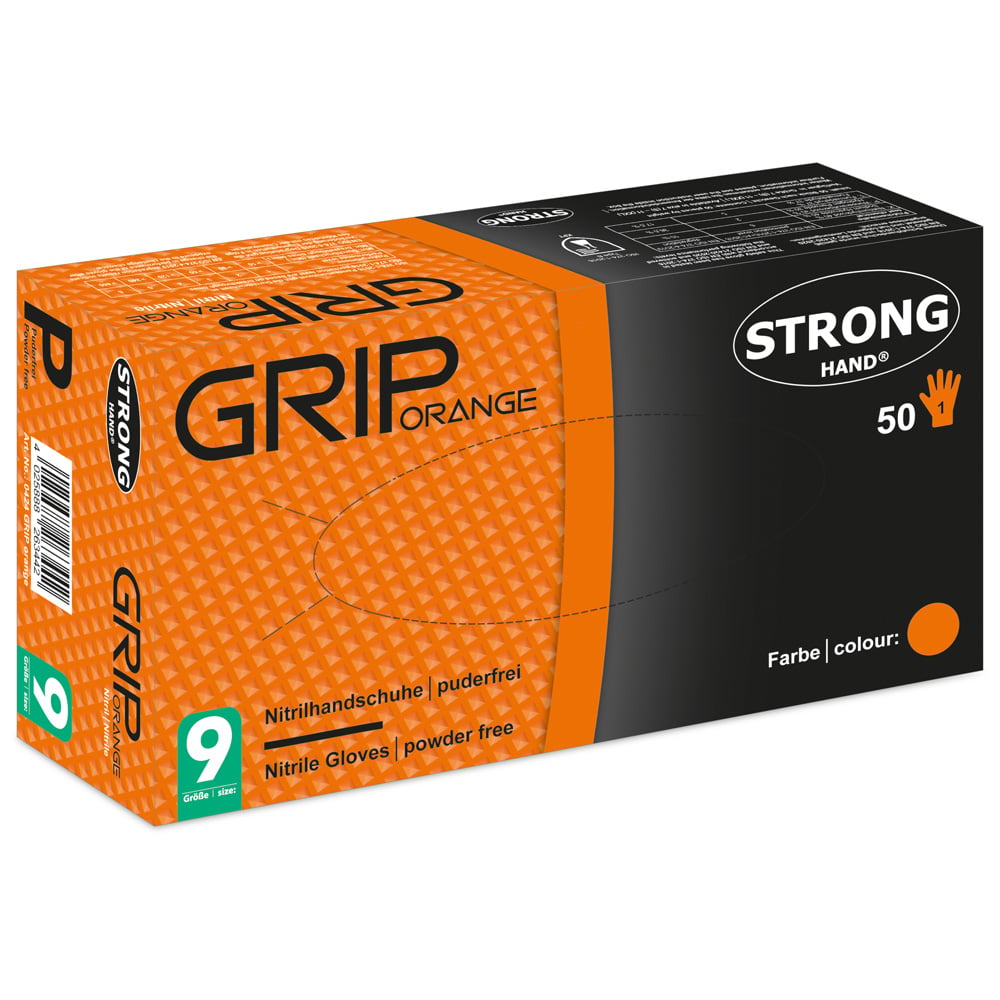 Gr .11 (XXL) *GRIP ORANGE* STRONGHAND® HANDSCHUHE orange *GRIP ORANGE* STRONGHAN