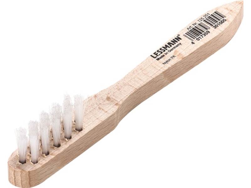 LESSMANN 125251 Zündkerzenbürste  Länge 150 mm 0,3 mm Nylon PA glatt 3-reihig