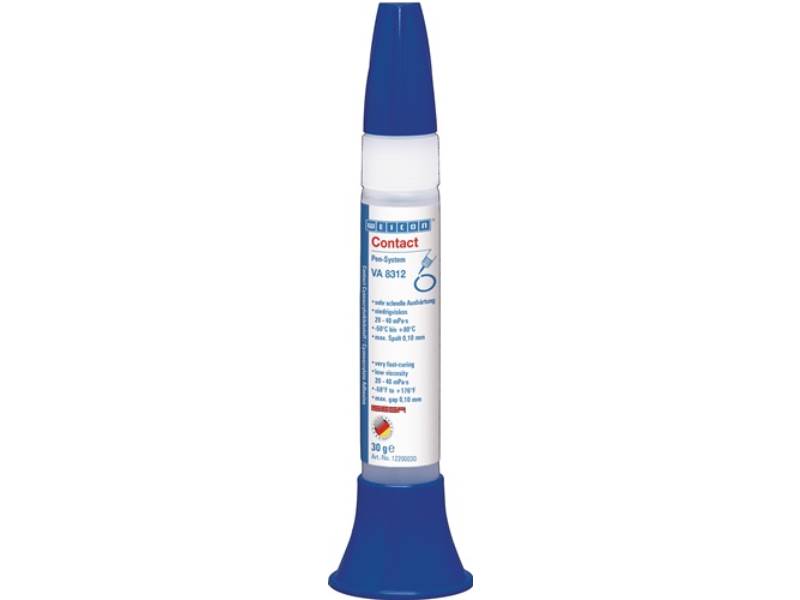 WEICON 12200030 Cyanacrylatklebstoff Contact VA 8312 30 g ISEGA farblos