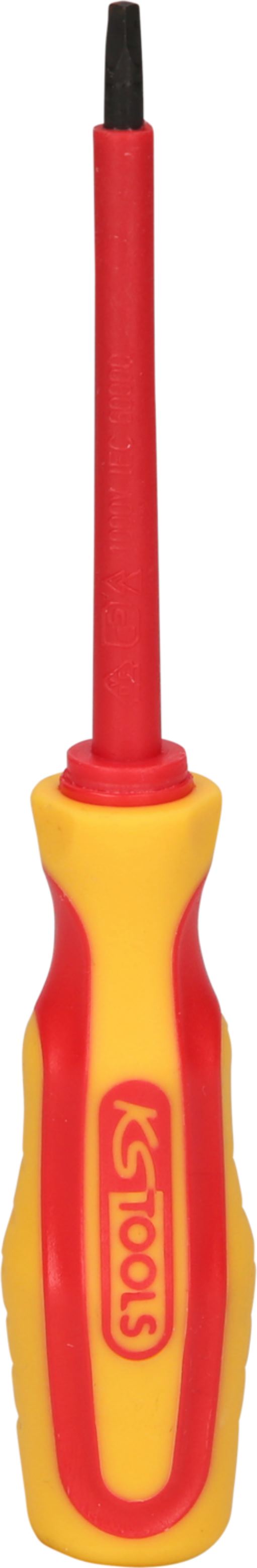 KS Tools 117.0591 ERGOTORQUE VDE Innenvierkant-Schraubendreher #1, 160mm