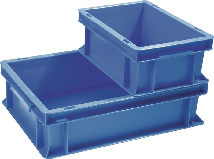 TECWERK 2000447813 Transportstapelbehälter L600xB400xH120mm blau PP Muschelgr.Se