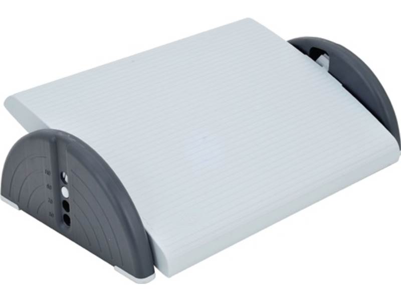 Fußstütze lichtgrau, RAL 7035 B520xT350xH140 mm Höhenverstellung 4-fach 30-165