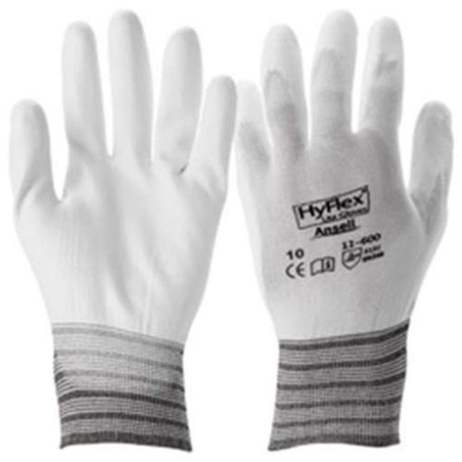 Ansell 11-600 Gr.8 Handschuh Hyflex, grau/weiß