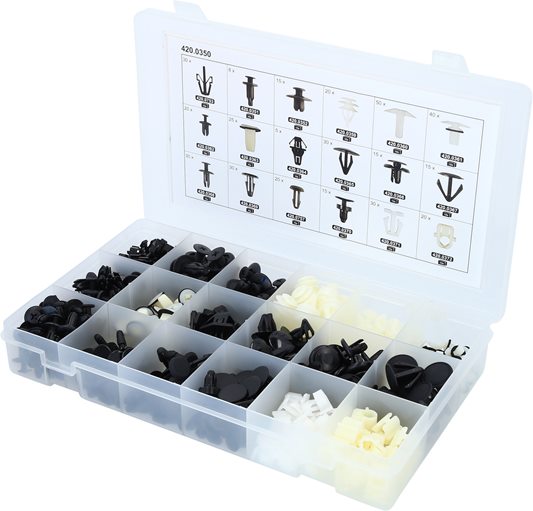 KS Tools 420.0350 Befestigungs-Clip-Satz für Honda, 418-tlg.