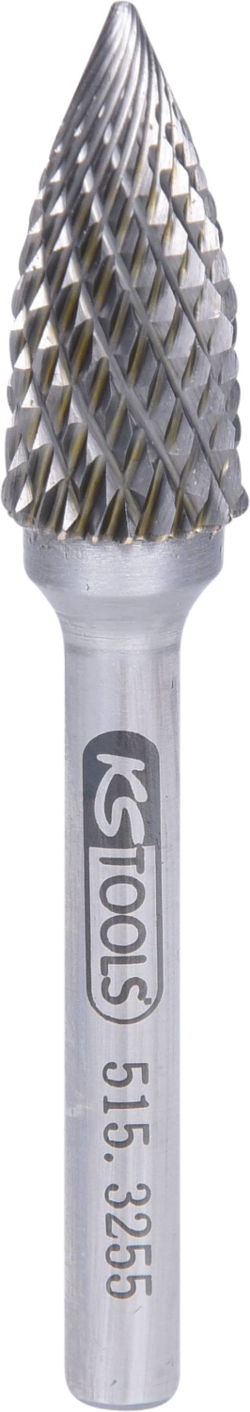 KS Tools 515.3255 HM Spitzbogen-Frässtift Form G, 12mm