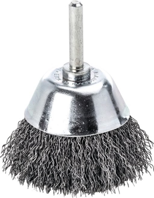 LESSMANN 435162 Flächenbürste  Ø 50 mm Schaft 6 mm Drahtstärke 0,3 mm Stahl 1050