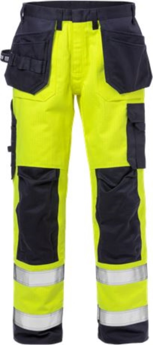 Fristads 125939-171-C64 Flame High Vis Handwerkerhose Kl. 2 2584 FLAM Warnschutz