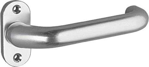 EDI 1308/0000/01 Profiltürdrückerlochteil 1308/0000 Aluminium F1 oval 8 mm gekrö