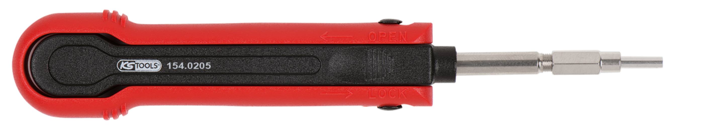 KS Tools 154.0205 Entriegelungswerkzeug für Rundsteckhülsen 1,5mm (KOSTAL LKS)