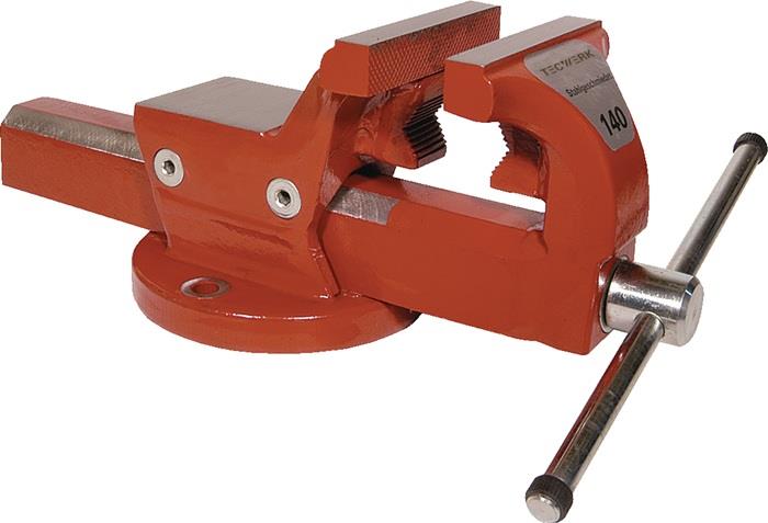 TECWERK 2000830270 Parallelschraubstock Backen-B.120mm Spann-W.150mm m.Rohrsp.-B