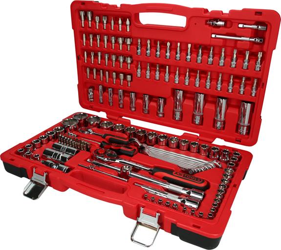 KS Tools 958.0751 1/4+1/2 CHROMEplus Steckschlüssel-Satz, 151-tlg.