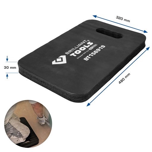Brilliant Tools  BT156919 Knie-Schutzmatte / Kniebrett, 480 mm x 320 mm