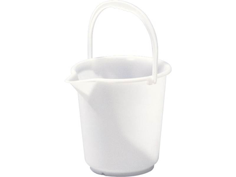HÜNERSDORFF 9411 Eimer  10,5 l HD-Polyethylen natur Kunststoffbügel D. 286 mm Hö