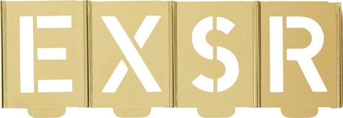 KUKKO 327-040-B Signierschablonen-Satz 327 Buchstaben A - Z Schrifthöhe 40 mm Sp