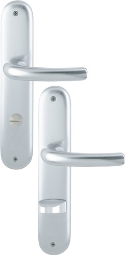 HOPPE 2805321 Langschildgarnitur Tôkyô 1710/273P Aluminium F1 SK/OL 78 mm DIN li