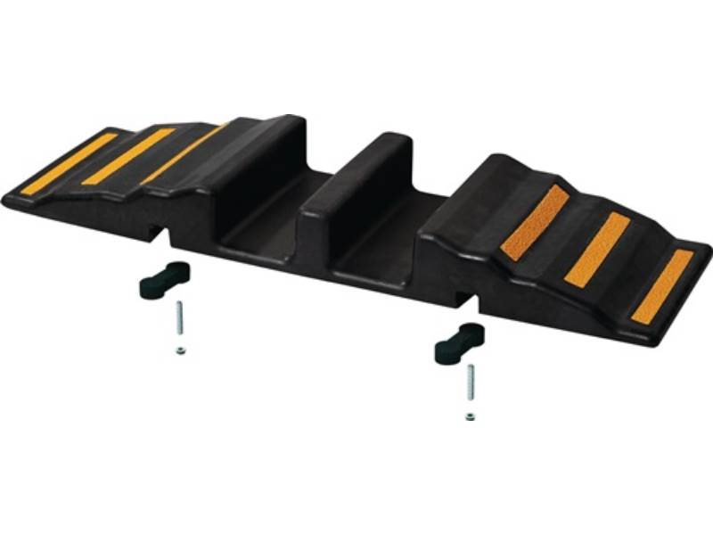 DH-HR-3 Gummi-Schlauchbrücke  L850xB300xH85mm  6 Reflektorstreifen