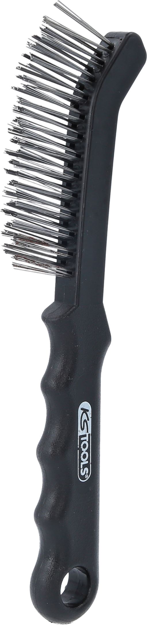 KS-Tools 201.2335 Stahldraht-Bremssattel-Drahtbürste 2-reihig, gerade