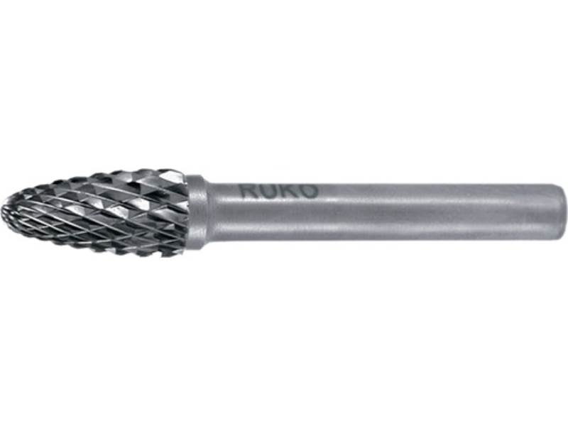 RUKO 116034 Frässtift RBF Ø 16 mm Kopflänge 25 mm Schaft-Ø 6 mm Hartmetall Blank