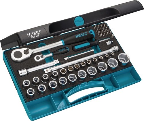 HAZET 953HP Steckschlüssel-Satz 953 HP 44-teilig 1/4 + 1/2 '' Schlüsselweiten 5-