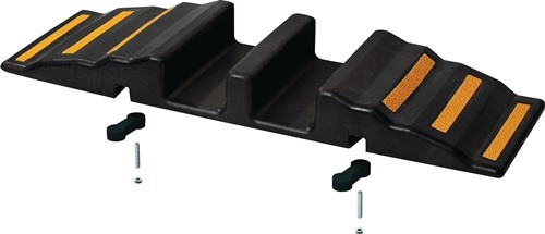 DH-HR-3 Gummi-Schlauchbrücke  L850xB300xH85mm  6 Reflektorstreifen