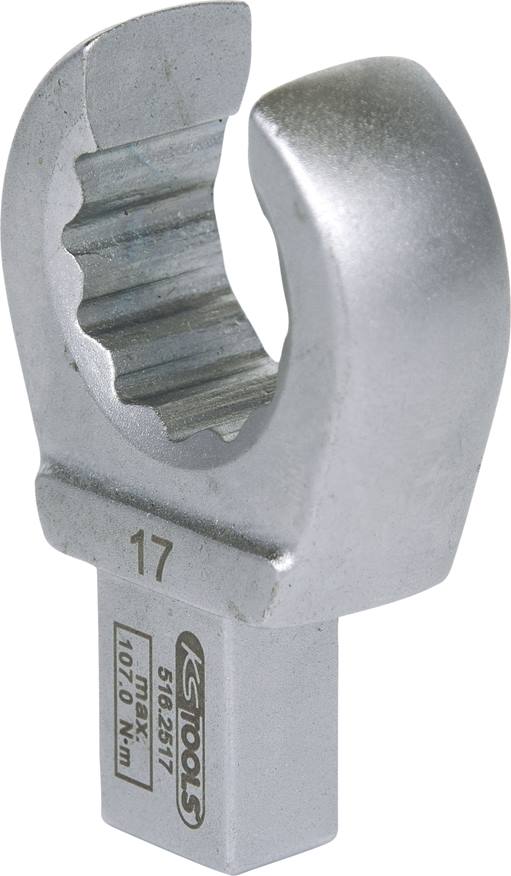 KS Tools 516.2517 9x12mm Einsteck-Ringschlüssel offen, 17mm