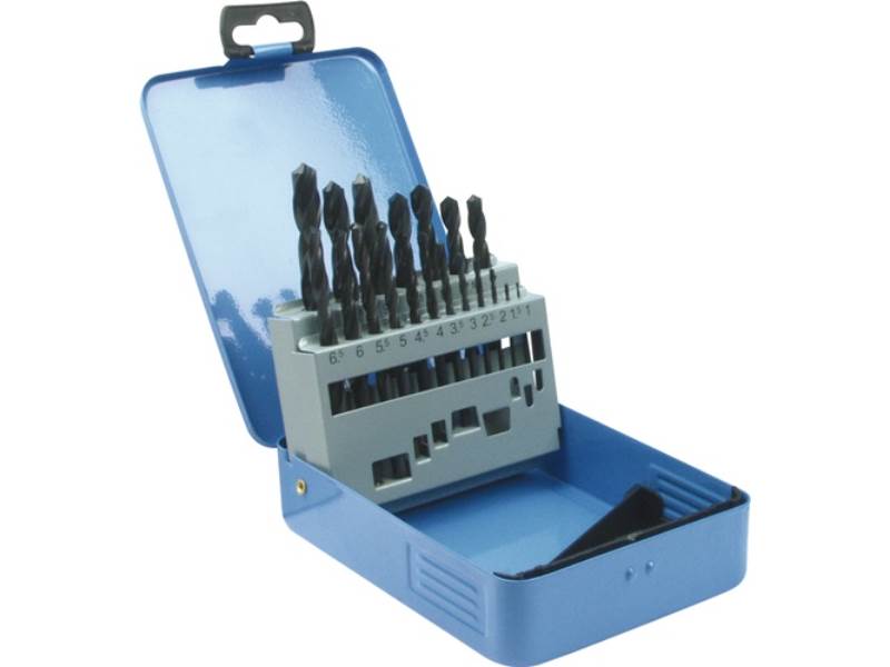 333806019 Spiralbohrer-Satz DIN 338 Typ N Nenn-Ø 1-10x0,5 mm HSS 19 teilig Meta