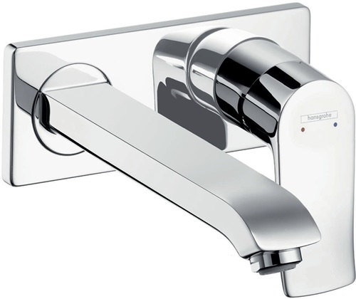 HANSGROHE 31086000 Fertigmontageset METRIS chrom UP, Auslauf 225mm Einhebel-Wasc