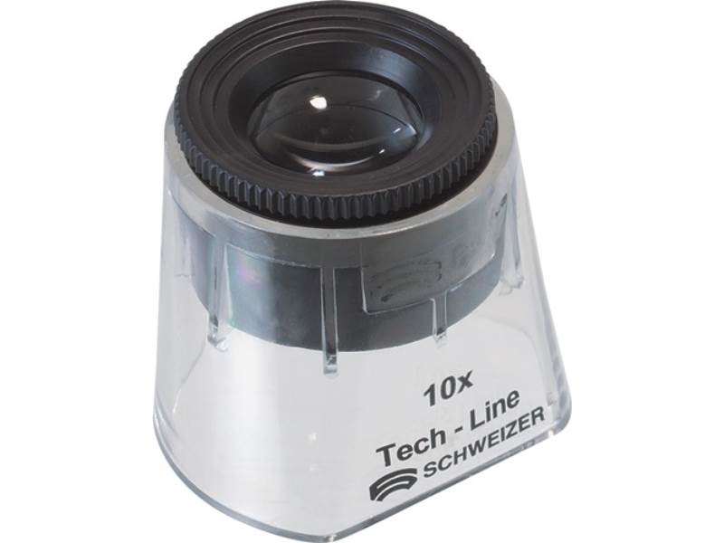 SCHWEIZER 9410 Standlupe Tech-Line Vergrößerung 10x Fix Linsen-D. 30 mm