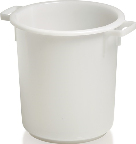 CRAEMER 81091010 Kunststoffbehälter  rund 40 l HD-PE weiß D420xH445mm mit Außeng