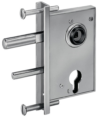 AMF 12435 Gittertorschloss 107 Dornmaß 50 mm verzinkt