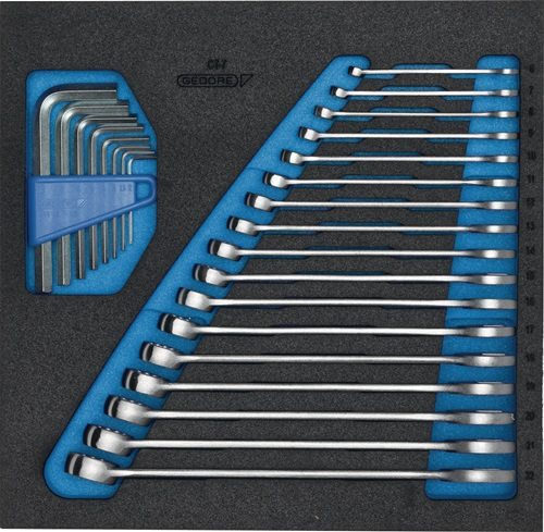 GEDORE 2308878 Werkzeugmodul 1500 CT2-7 25-teilig  2/3-Modul Ringmaul- / Stiftsc