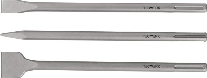 TECWERK  Einsteckwerkzeug-Set  SDS-max 3-teilig Länge 400 mm